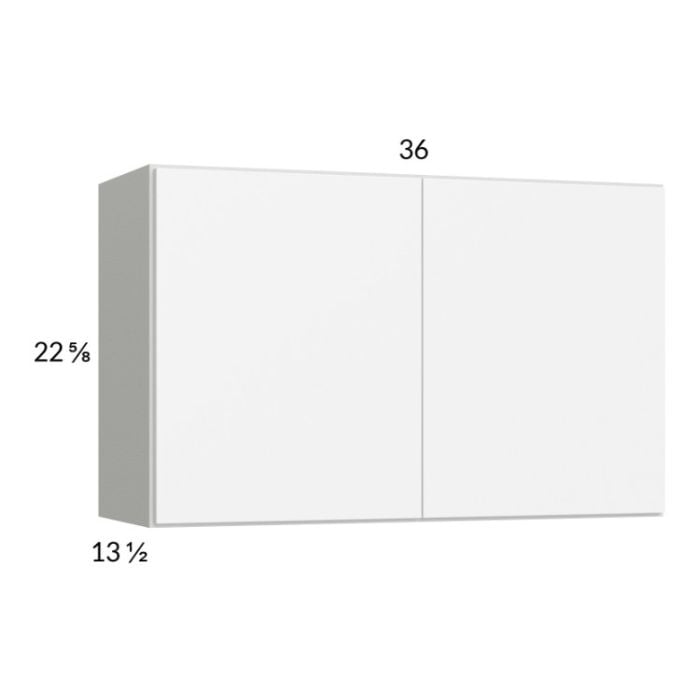 RTA Euro Gloss White 36" x 22-5/8" Wall Cabinet with 2 Finished End Panels