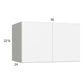 RTA Euro Gloss White 36" x 22-5/8" x 24" Wall Cabinet with 1 Finished End Panel