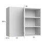 RTA Euro Gloss White 36" x 30-1/4" Blind Corner Wall Cabinet with 2 Finished End Panels