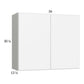 RTA Euro Gloss White 36" x 30-1/4" Wall Cabinet