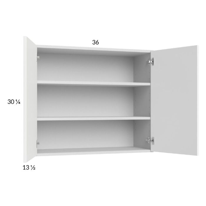 RTA Euro Gloss White 36" x 30-1/4" Wall Cabinet