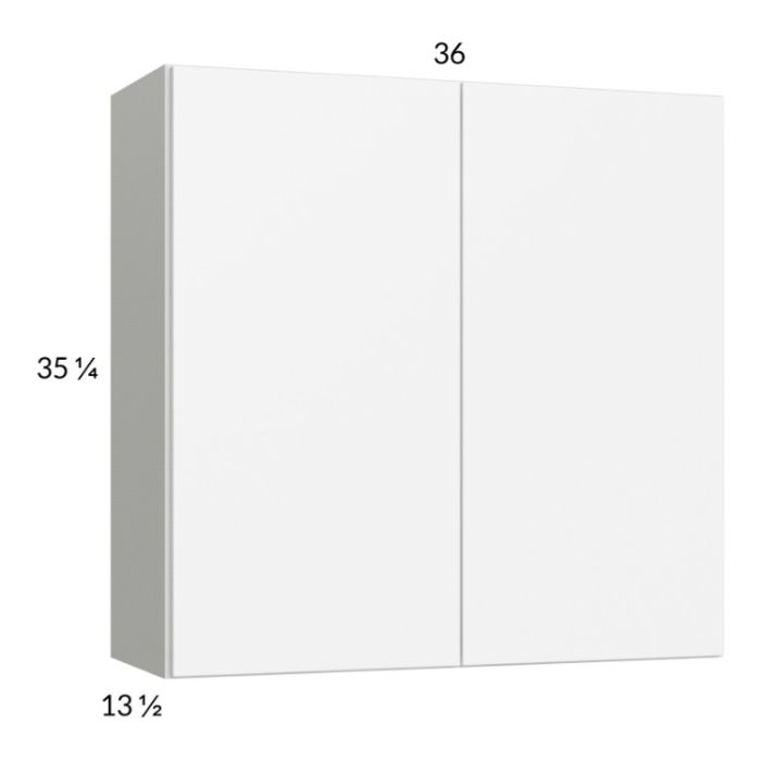 RTA Euro Gloss White 36" x 35-1/4" Wall Cabinet