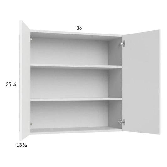 RTA Euro Gloss White 36" x 35-1/4" Wall Cabinet