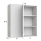 RTA Euro Gloss White 36" x 40-1/4" Blind Corner Wall Cabinet with 2 Finished End Panels