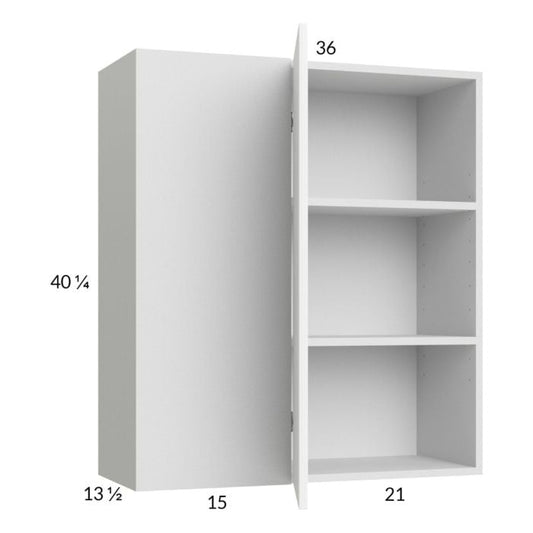 RTA Euro Gloss White 36" x 40-1/4" Blind Corner Wall Cabinet with 2 Finished End Panels