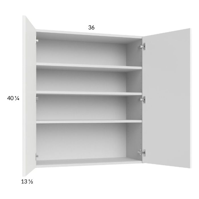 RTA Euro Gloss White 36" x 40-1/4" Wall Cabinet