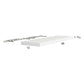 RTA Euro Gloss White 48" Floating Wall Shelf
