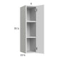 RTA Euro Gloss White 9" x 35-1/4" Wall Cabinet with 1 Finished End Panel