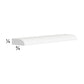 RTA Euro Gloss White 96" Scribe Moulding