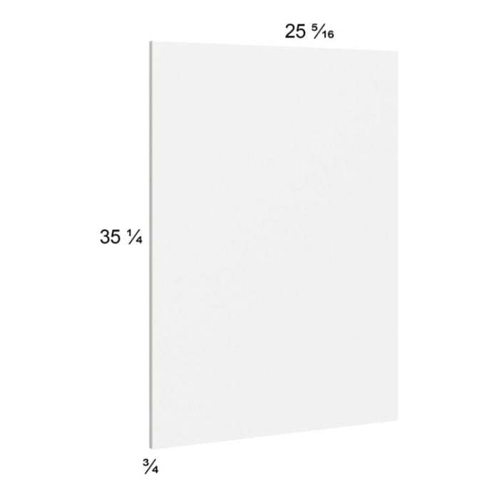 RTA Euro Gloss White Base Overlay Panel - 25-5/16"W x 35-1/4"H x 3/4"D