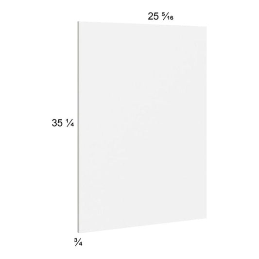 RTA Euro Gloss White Base Overlay Panel - 25-5/16"W x 35-1/4"H x 3/4"D