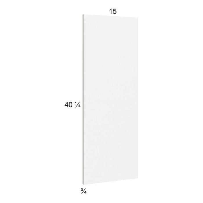 RTA Euro Gloss White Wall Overlay Panel - 15"W x 40-1/4"H x 3/4"D