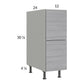 RTA Euro Grey 12" 2-Drawer Base Cabinet with 1 Inner Drawer and 1 Finished End Panel