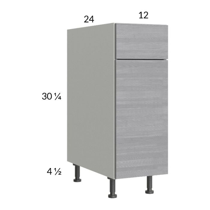 RTA Euro Grey 12" Base Cabinet