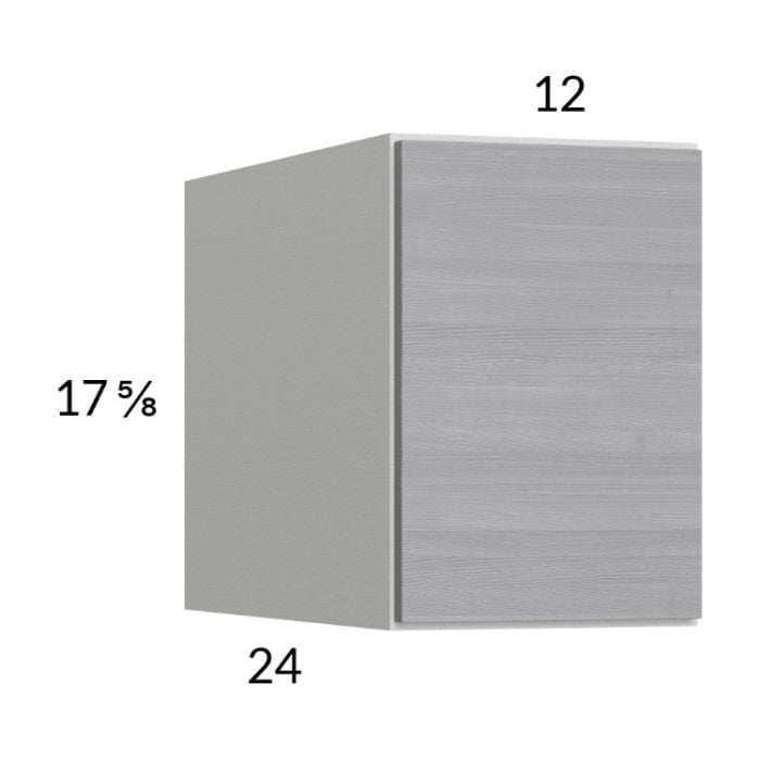 RTA Euro Grey 12" x 17-5/8" x 24" Wall Cabinet