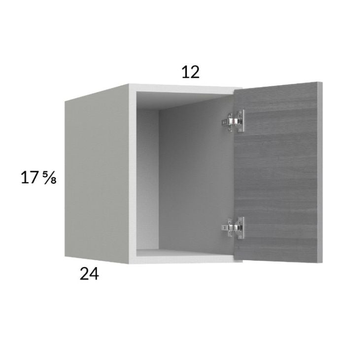 RTA Euro Grey 12" x 17-5/8" x 24" Wall Cabinet