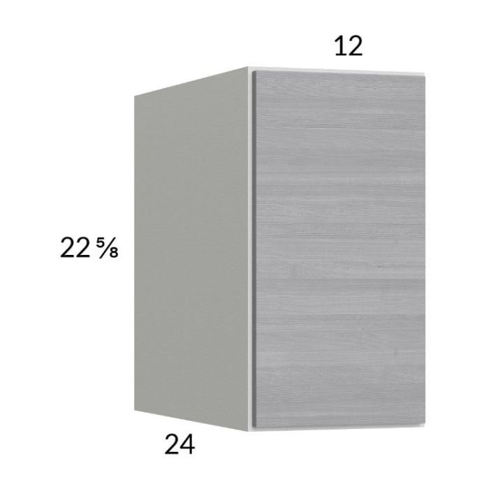 RTA Euro Grey 12" x 22-5/8" x 24" Wall Cabinet with 2 Finished End Panels