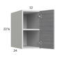 RTA Euro Grey 12" x 22-5/8" x 24" Wall Cabinet