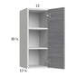 RTA Euro Grey 12" x 30-1/4" Wall Cabinet