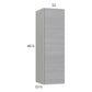 RTA Euro Grey 12" x 40-1/4" Wall Cabinet with 1 Finished End Panel