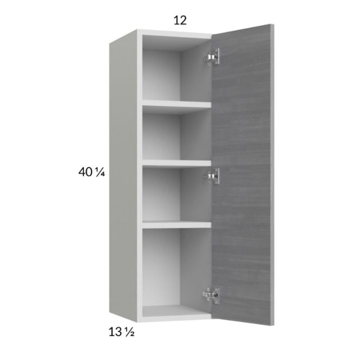 RTA Euro Grey 12" x 40-1/4" Wall Cabinet with 2 Finished End Panels