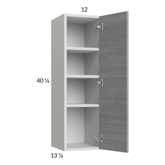 RTA Euro Grey 12" x 40-1/4" Wall Cabinet with 2 Finished End Panels