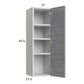 RTA Euro Grey 12" x 40-1/4" Wall Cabinet