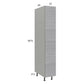 RTA Euro Grey 12" x 71-1/4" Utility Cabinet with 1 Door and 1 Finished End Panel