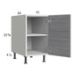 RTA Euro Grey 15" Full Height Door Desk Base Cabinet