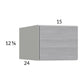 RTA Euro Grey 15" x 12-5/8" x 24" Wall Cabinet