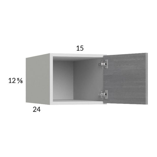 RTA Euro Grey 15" x 12-5/8" x 24" Wall Cabinet
