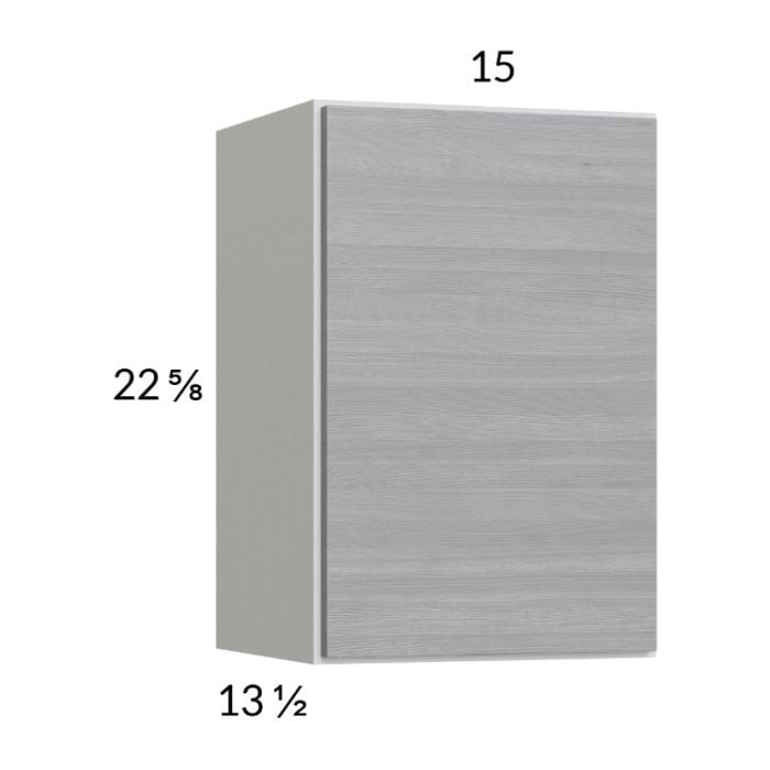 RTA Euro Grey 15" x 22-5/8" Wall Cabinet