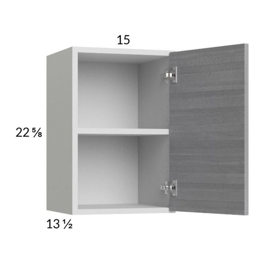 RTA Euro Grey 15" x 22-5/8" Wall Cabinet
