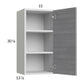RTA Euro Grey 15" x 30-1/4" Wall Cabinet with 2 Finished End Panels