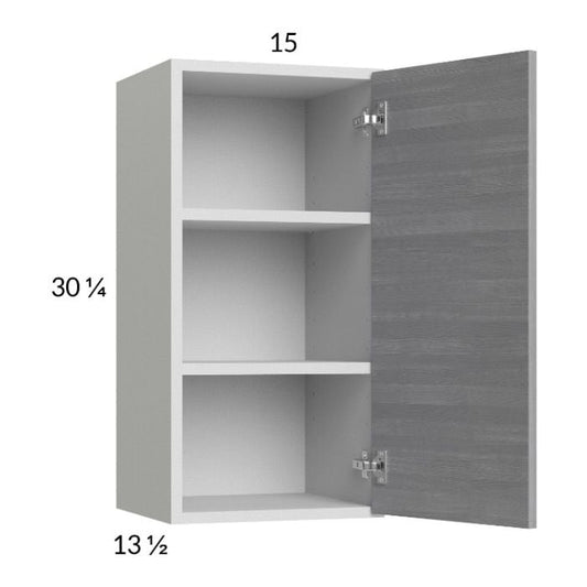 RTA Euro Grey 15" x 30-1/4" Wall Cabinet
