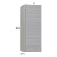 RTA Euro Grey 15" x 40-1/4" Wall Cabinet with 2 Finished End Panels