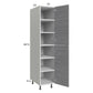 RTA Euro Grey 15" x 71-1/4" Utility Cabinet with 1 Door