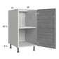 RTA Euro Grey 18" Full Height Door Base Cabinet with 2 Finished End Panels