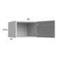 RTA Euro Grey 18" x 12-5/8" x 24" Wall Cabinet with 2 Finished End Panels
