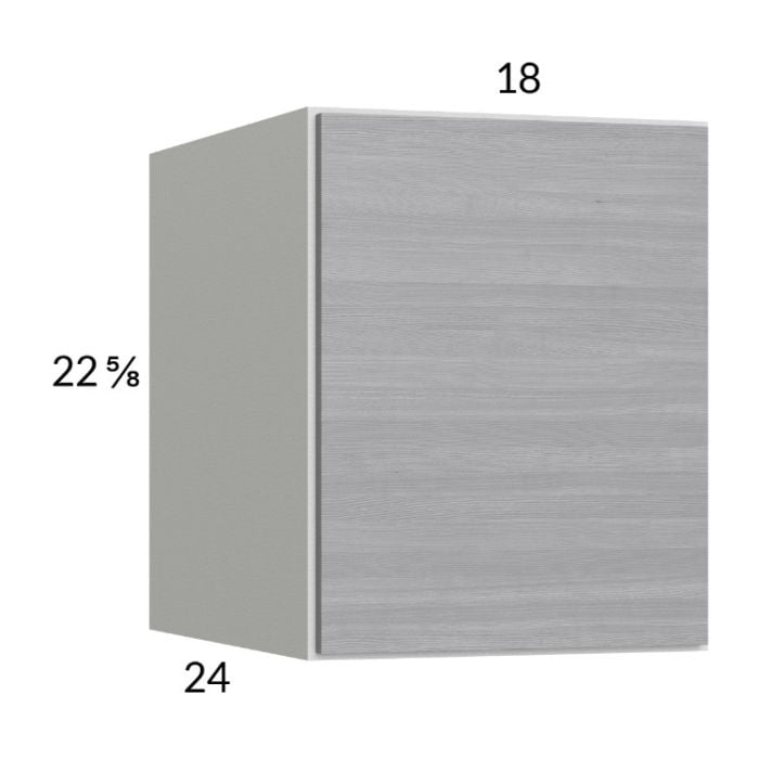 RTA Euro Grey 18" x 22-5/8" x 24" Wall Cabinet