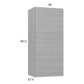 RTA Euro Grey 18" x 40-1/4" Wall Cabinet with 1 Finished End Panel