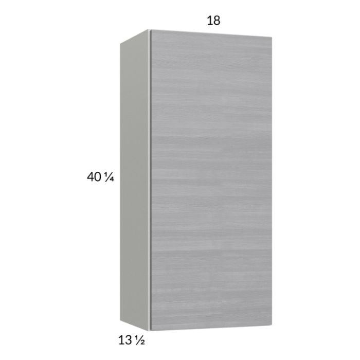 RTA Euro Grey 18" x 40-1/4" Wall Cabinet with 2 Finished End Panels