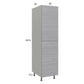 RTA Euro Grey 18" x 71-1/4" Open Utility Cabinet with 1 Door