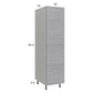 RTA Euro Grey 18" x 71-1/4" Utility Cabinet with 1 Door and 2 Finished End Panels