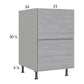 RTA Euro Grey 21" 2-Drawer Base Cabinet with 1 Inner Drawer and 1 Finished End Panel