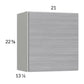 RTA Euro Grey 21" x 22-5/8" Wall Cabinet