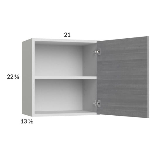 RTA Euro Grey 21" x 22-5/8" Wall Cabinet