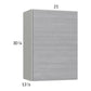 RTA Euro Grey 21" x 30-1/4" Wall Cabinet