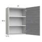 RTA Euro Grey 21" x 30-1/4" Wall Cabinet with 2 Finished End Panels