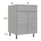 RTA Euro Grey 24" Base Cabinet
